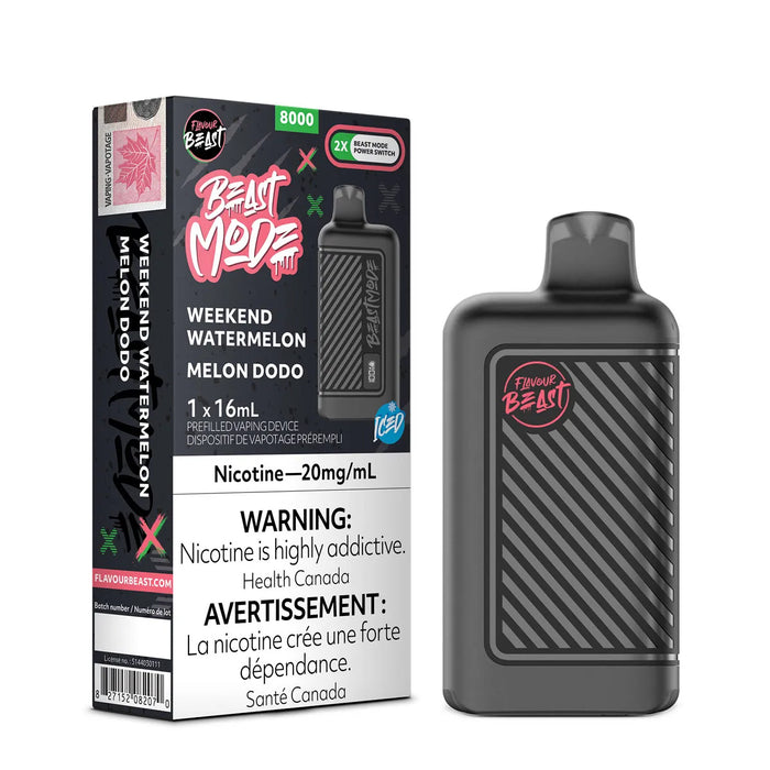 Flavour Beast Beast Mode 8K Disposable - Weekend Watermelon Iced 20MG