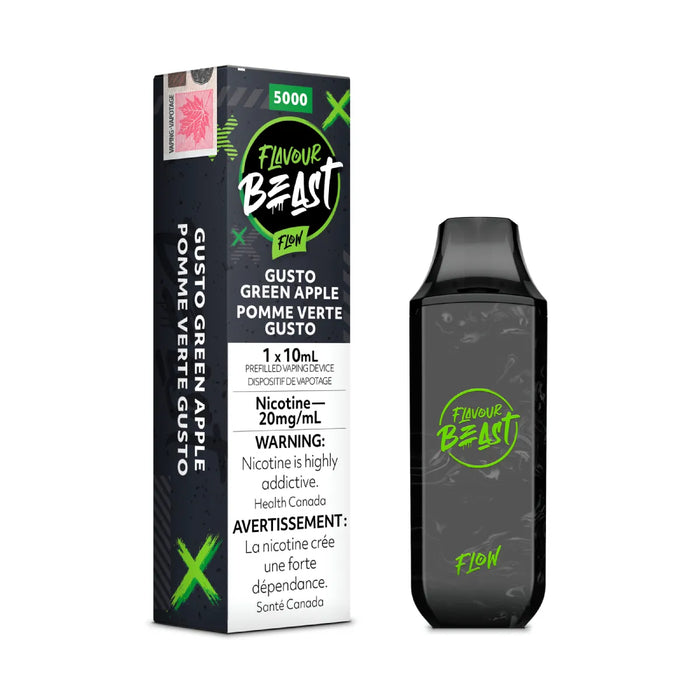 Flavour Beast Flow Disposable - Gusto Green Apple