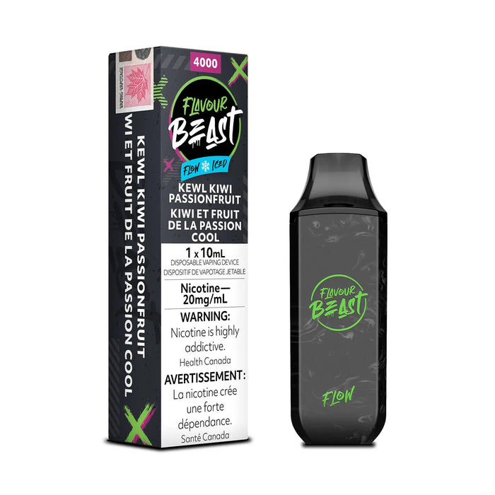 Flavour Beast Flow Disposable - Kewl Kiwi Passionfruit Iced