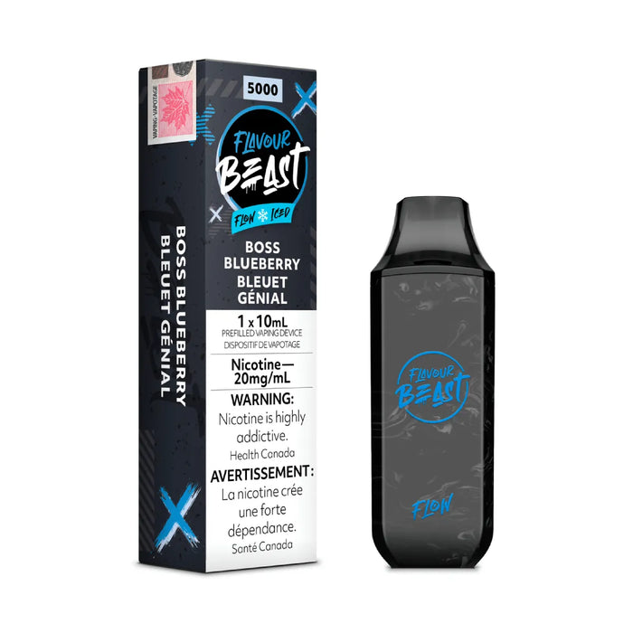 Flavour Beast Flow Disposable - Boss Blueberry Iced 20MG