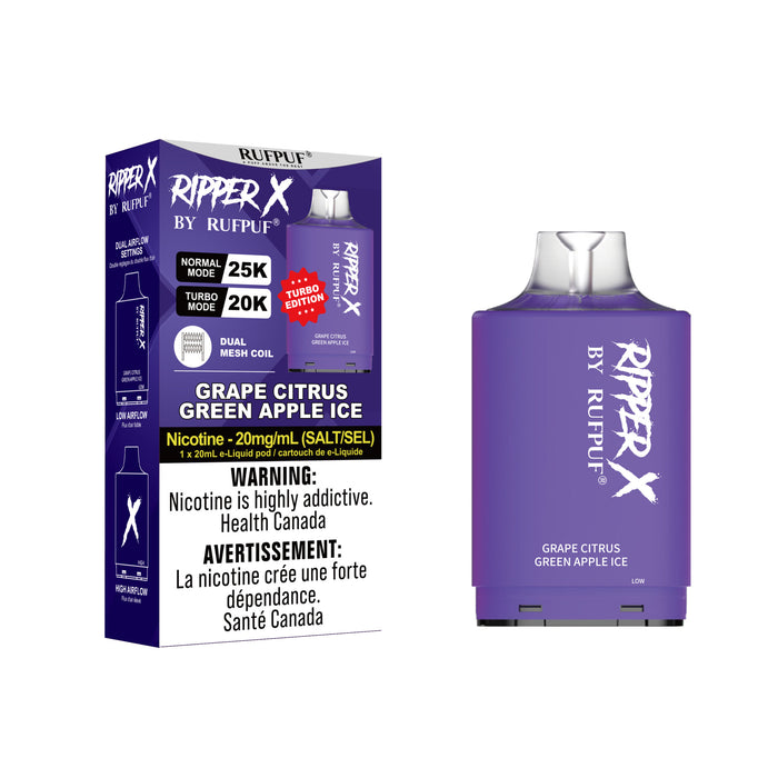 Ripper x 25k Grape Citrus Green Apple Ice