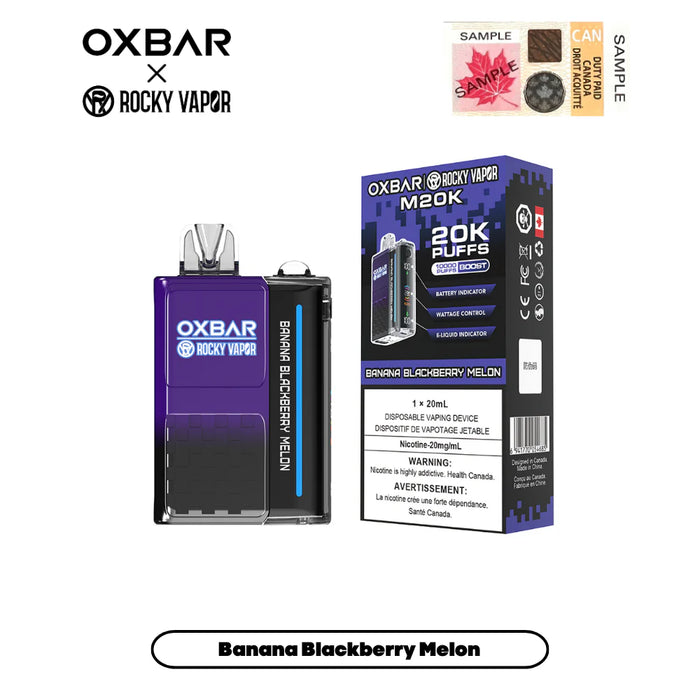 Oxbar M20K Banana Blackberry Lemon