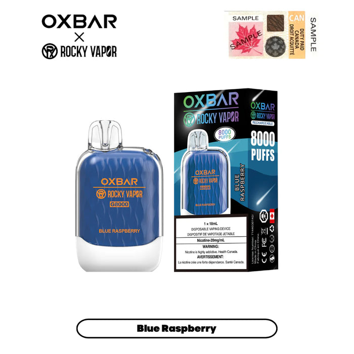 Oxbar 8K Blue Raspberry