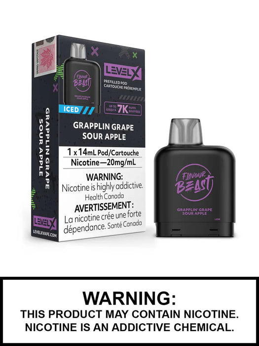 Flavor Beast Level X Grapplin Grape Sour Apple