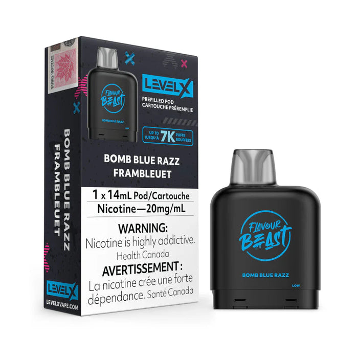 Flavor Beast Level X Bomb Blue Razz
