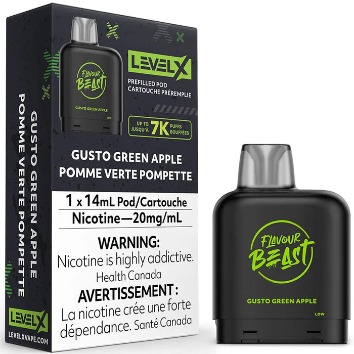 Flavor Beast Level X Gusto Green Apple