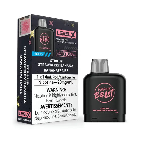 Flavor Beast Level X Str8 up Strawberry Banana