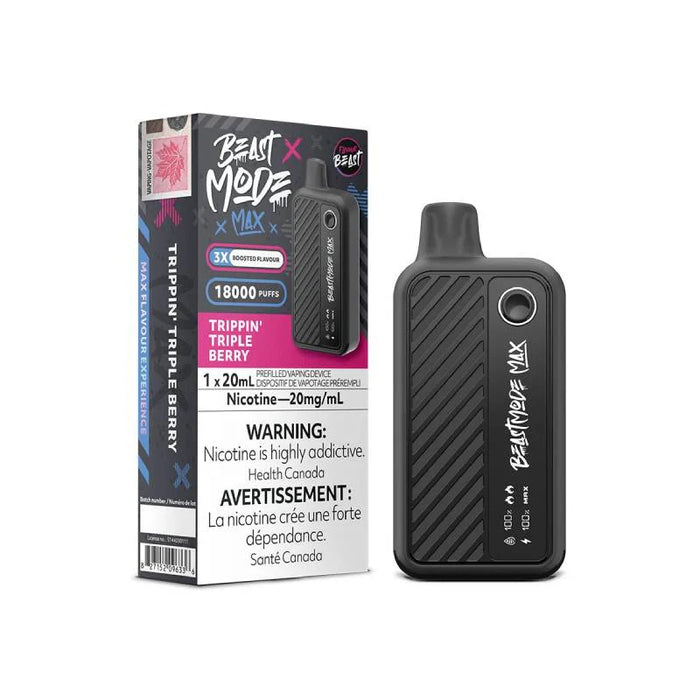 Flavour Beast Beast Mode Max 18K Trippin Triple Berry