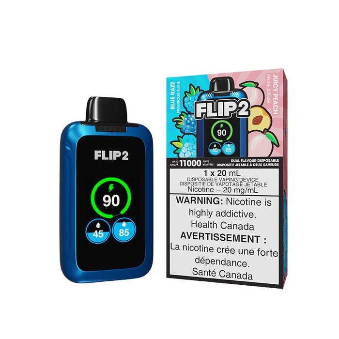 Flip 2 Blue Razz & Juicy Peach