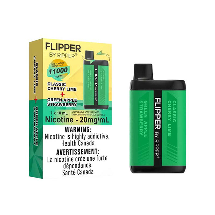 Flipper by Ripper - Classic Cherry Lime + Green Apple Strawberry - 11,000 Puffs