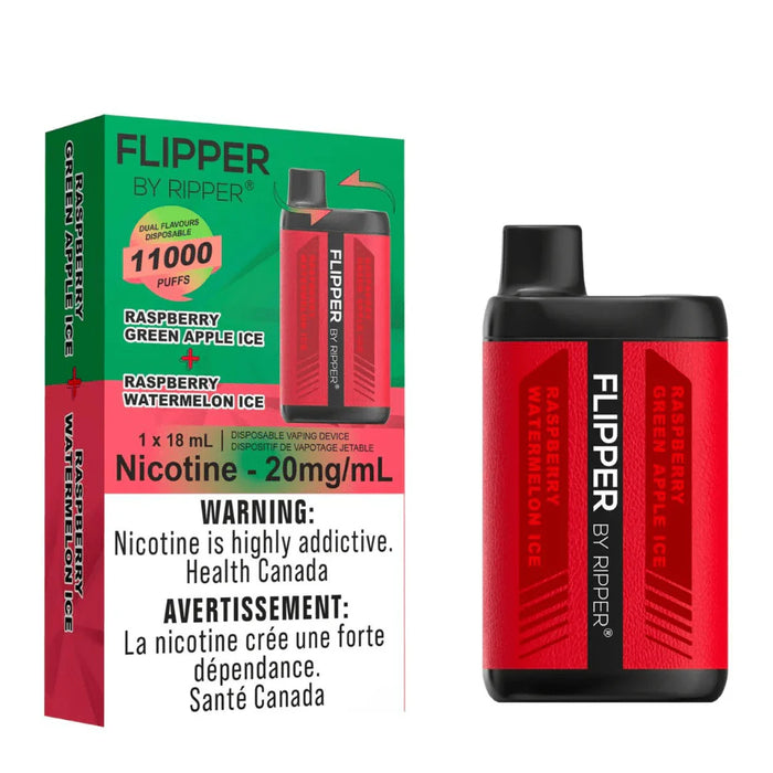 Flipper by Ripper - Raspberry Green Apple Ice + Raspberry Watermelon Ice - 11,000 Puffs
