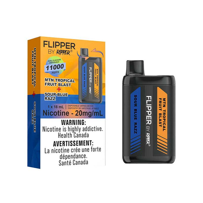 Flipper by Ripper - MTN Tropical Fruit Blast + Sour Blue Razz - 11,000 Puffs