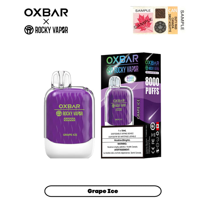 Oxbar 8K Grape Ice