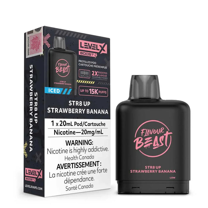 Level X Boost STR8 Up Strawberry Banana