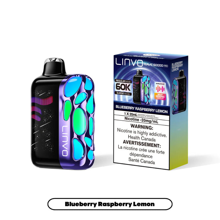 Linvo Rave 60K Bluebberry Raspberry Lemon