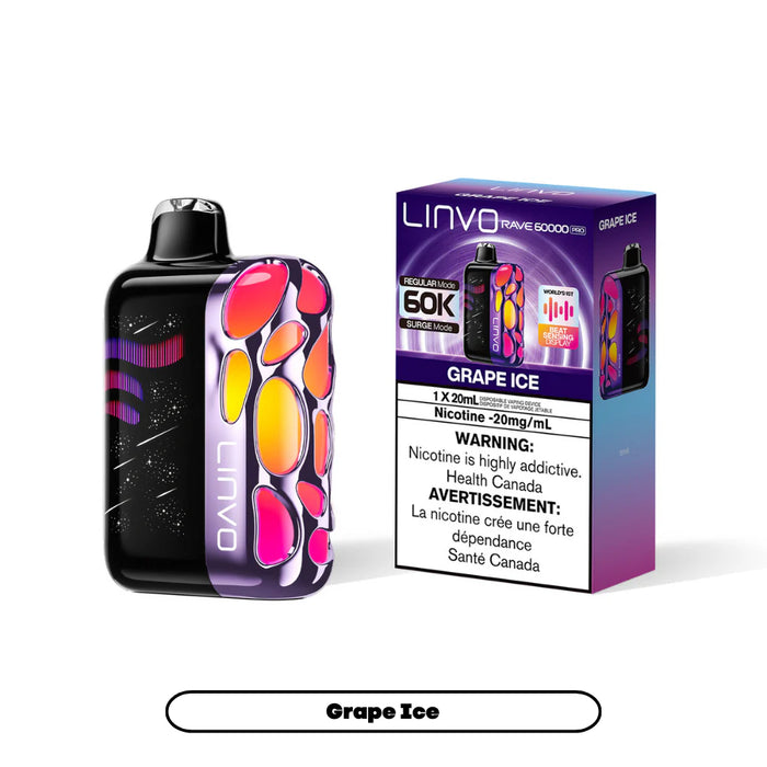Linvo Rave 60K Grape Ice