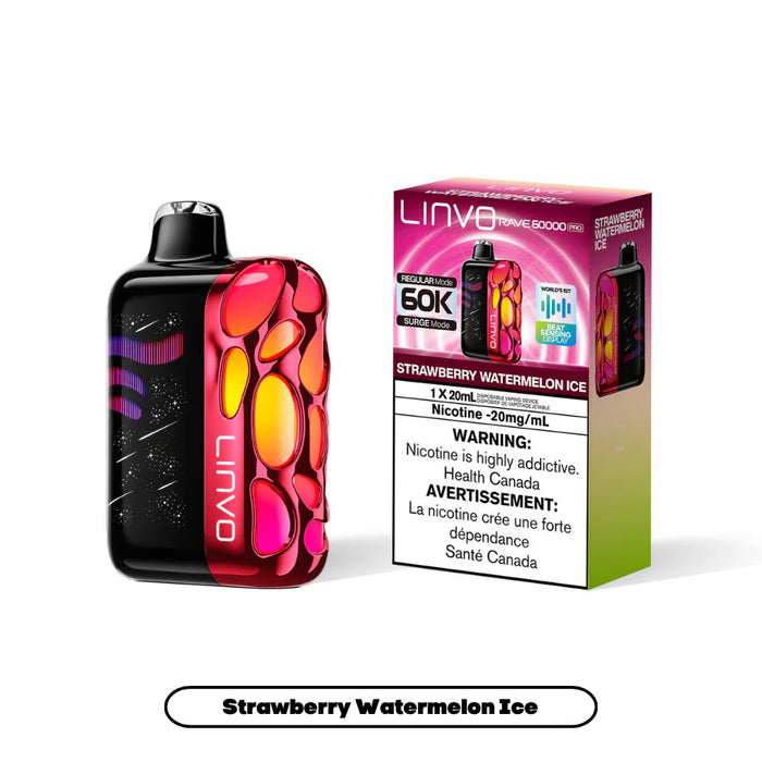 Linvo Rave 60K Strawberry Watermelon Ice