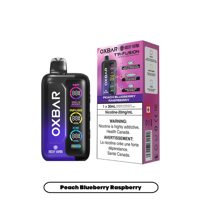 Oxbar Tri Fusion Peach Blueberry Raspberry