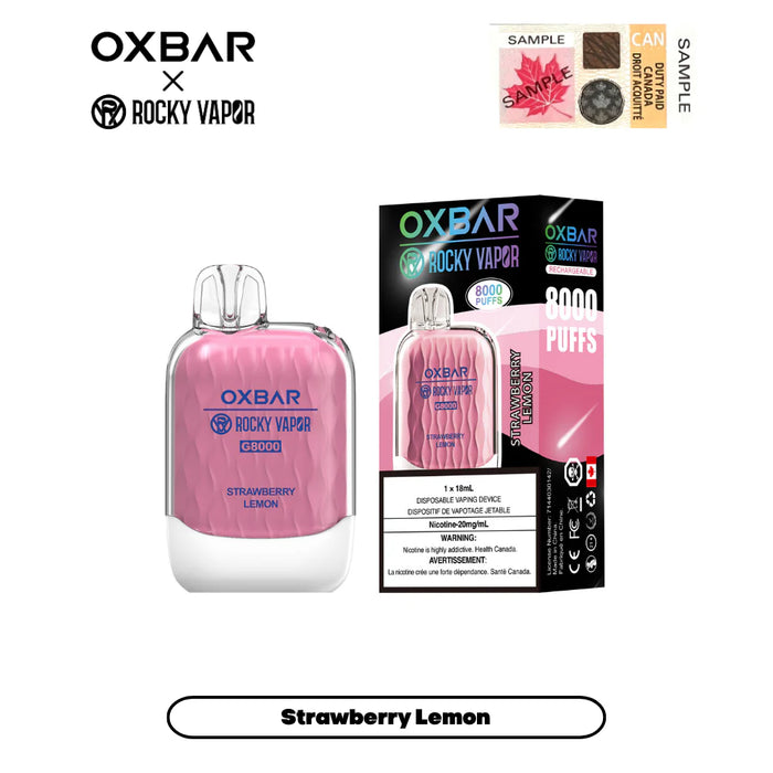 Oxbar 8K Mango Strawberry Lemon