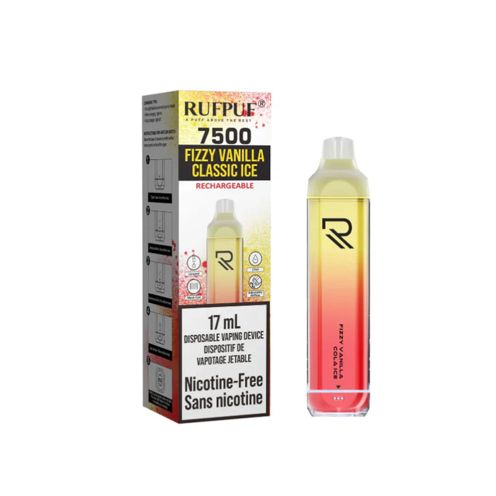 Zero Nic Rufpuf Fizzy Vannila Classic Ice