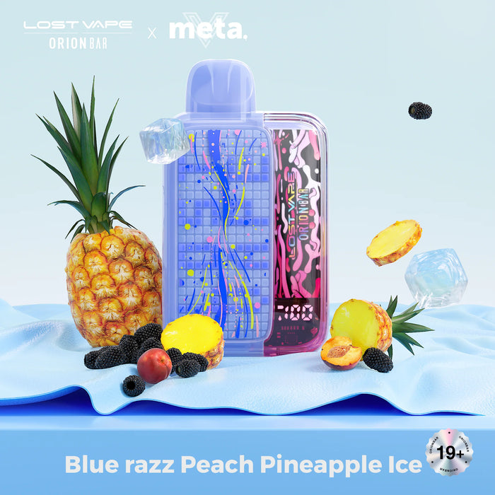 Lost Vape Orion Bar 10K Blue Razz Peach Pineapple Ice