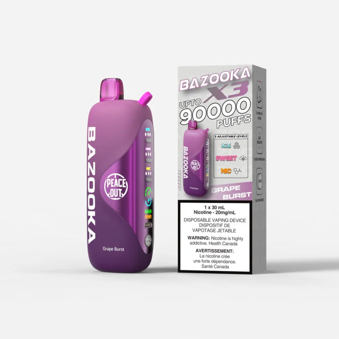 Bazooka 90,000K puff Grape Burst