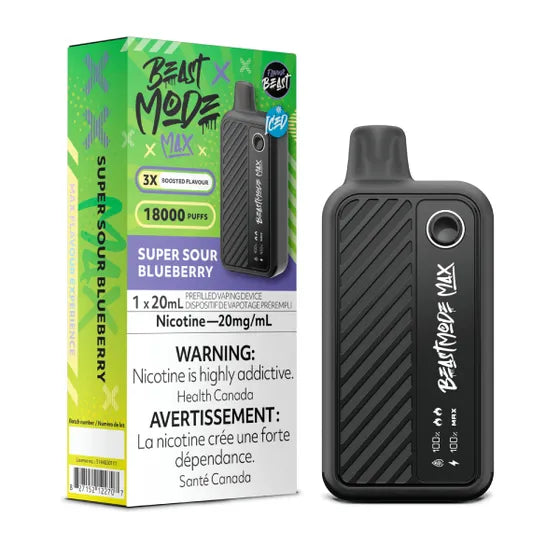 Flavour Beast Beast Mode Max 18K Super Sour Blueberry
