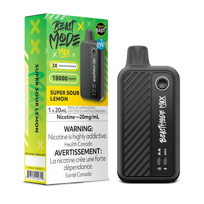 Flavour Beast Beast Mode Max 18K Super Sour Lemon