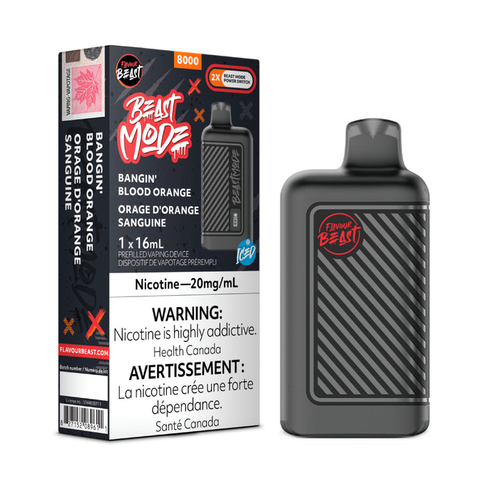 Flavour Beast Beast Mode 8K Disposable - Bangin' Blood Orange Iced