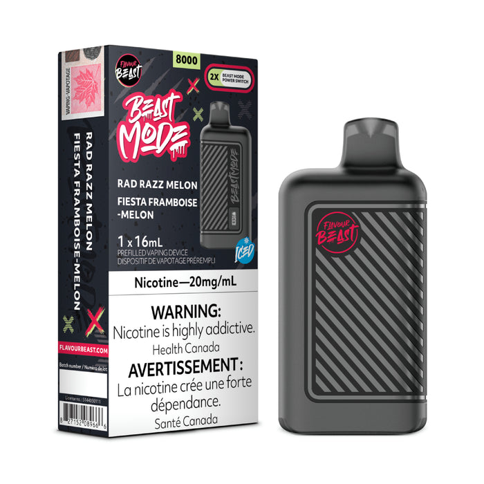 Flavour Beast Beast Mode 8K Disposable - Rad Razz Melon Iced
