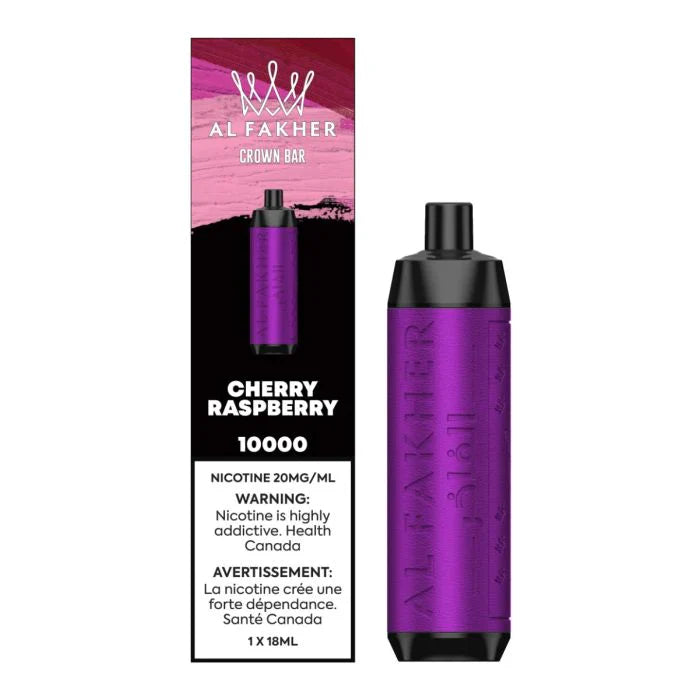 Al Fakher Crown Bar - Cherry Raspberry - 10,000 Puffs