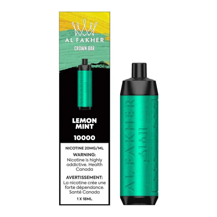 Al Fakher Crown Bar - Lemon Mint - 10,000 Puffs