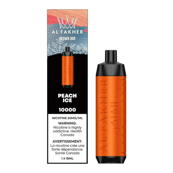 Al Fakher Crown Bar - Peach Ice - 10,000 Puffs