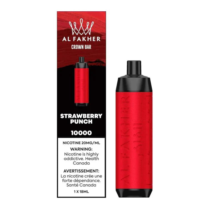 Al Fakher Crown Bar - Strawberry Punch - 10,000 Puffs
