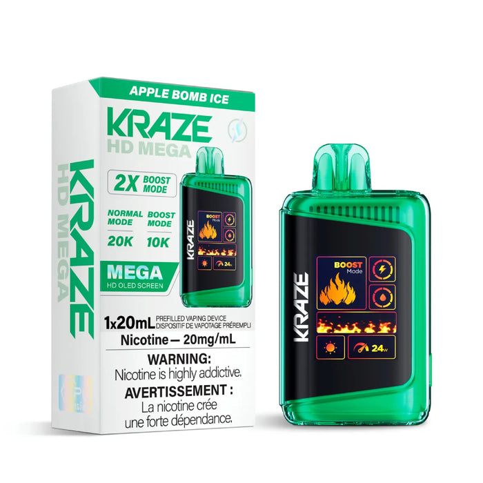 Kraze HD Mega 20k Apple Bomb Ice