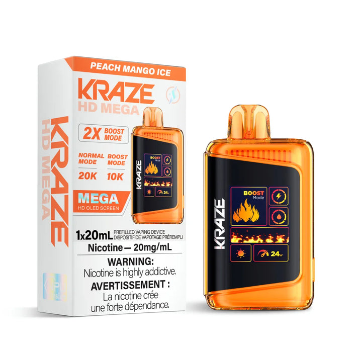 Kraze HD Mega 20k Peach Mango Ice
