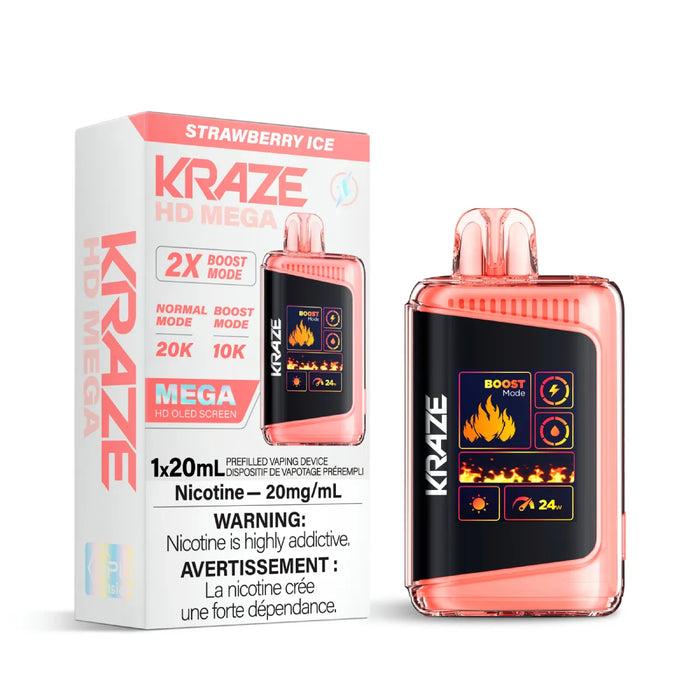 Kraze HD Mega 20k Strawberry Ice