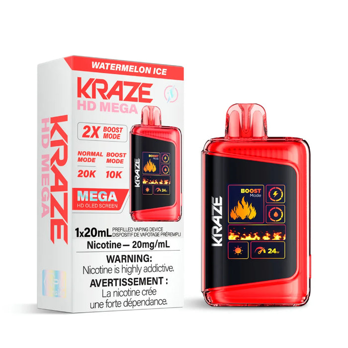 Kraze HD Mega 20k Watermelon Ice