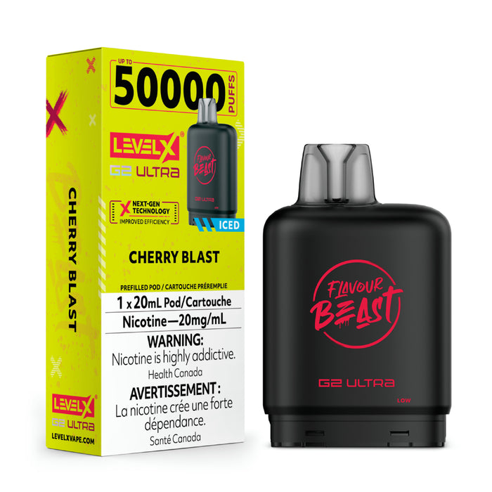 Flavour Beast Level X Boost G2 50K Cherry Blast Iced