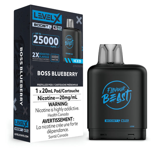 Flavour Beast Level X Boost 25K Boss Blueberry
