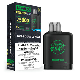 Flavour Beast Level X Boost 25K Dope Double Kiwi