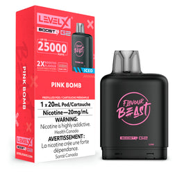 Flavour Beast Level X Boost 25K Pink Bomb