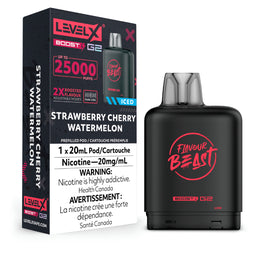 Flavour Beast Level X Boost 25K Strawberry Cherry Watermelon