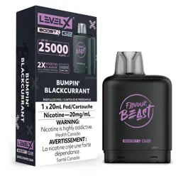 Flavour Beast Level X Boost 25K Bumpin Blackcurrant