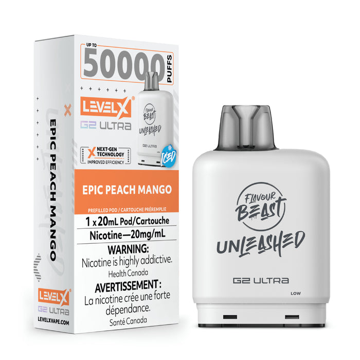 Flavour Beast Level X Unleashed 50K Epic Peach Mango