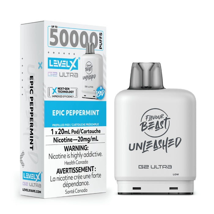 Flavour Beast Level X Unleashed 50K Epic Peppermint