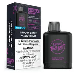 Flavour Beast Level X Boost 25K Groovy Grape Passionfruit
