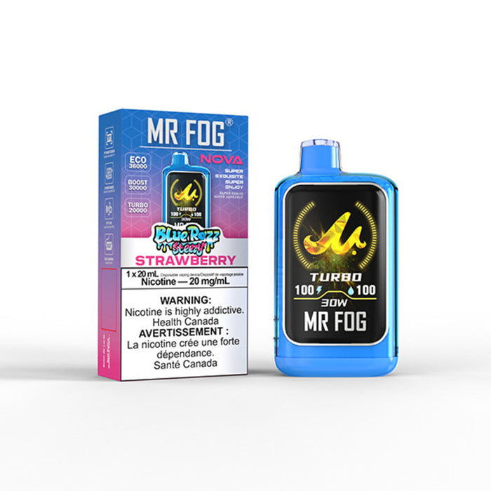 Mr Fog Nova Blue Razz Strawberry Steezy