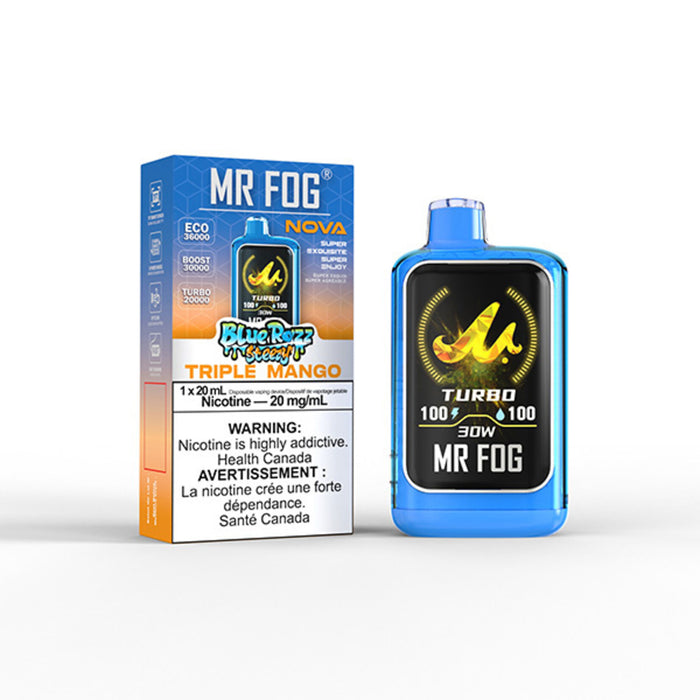 Mr Fog Nova Blue Razz Triple Mango Steezy