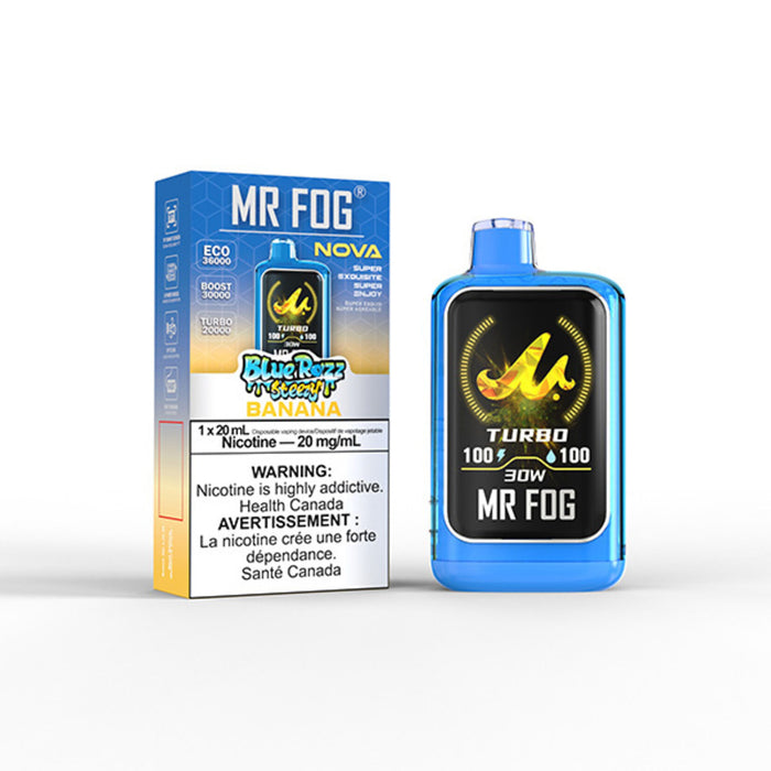 Mr Fog Nova Blue Razz Banana Steezy